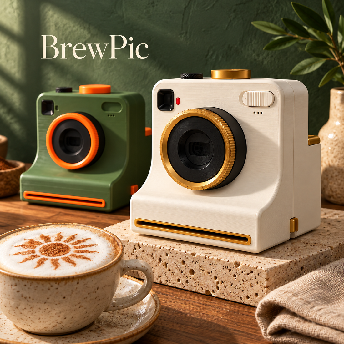 Coffee stencil camera